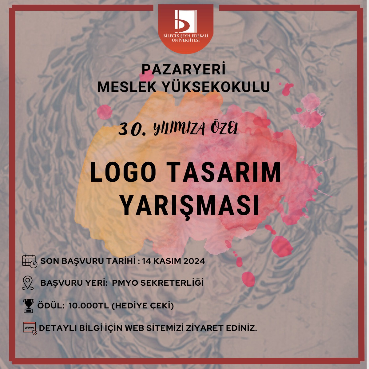 30. Yıl Etkinliği Logo yarışması, Afiş ve Şartnamesi Hk.